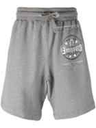 Moschino - Front Logo Track Shorts - Men - Cotton - M, Grey, Cotton