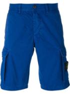 Stone Island Cargo Shorts, Men's, Size: 33, Blue, Cotton