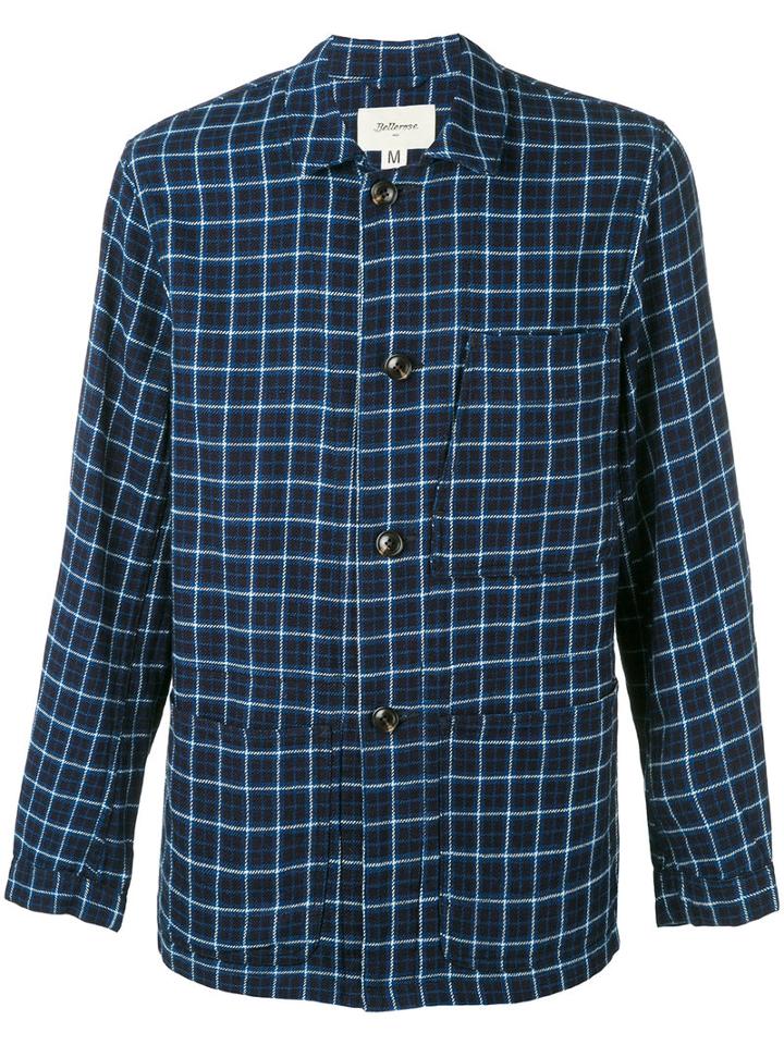 Bellerose - Plaid Jacket - Men - Cotton - L, Blue, Cotton