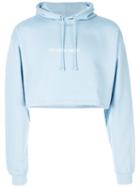 F.a.m.t. - Cropped Hoodie - Unisex - Cotton - S, Blue, Cotton