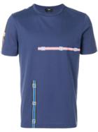 Fendi Ff Web Print T-shirt - Blue