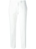 Joseph Straight Leg Trousers, Women's, Size: 42, White, Linen/flax/polyester/spandex/elastane/viscose