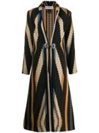 Jessie Western Engraved Button Coat - Grey