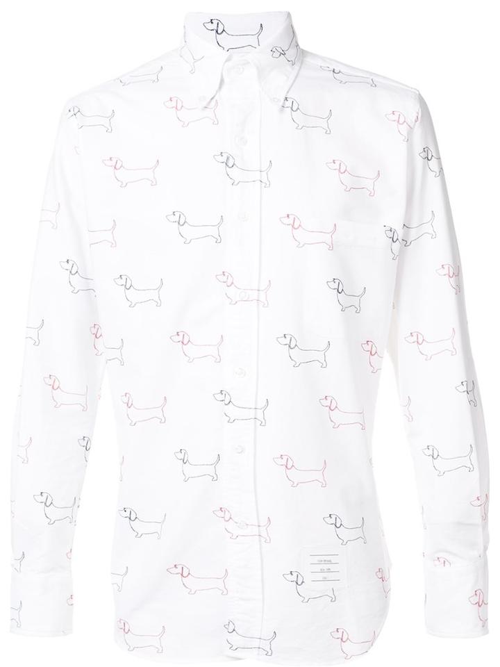 Thom Browne Dog Print Shirt