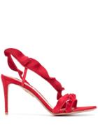 Aquazzura Ruffle 90 Sandals - Red
