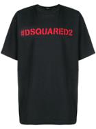 Dsquared2 Hashtag Logo Print T-shirt - Black