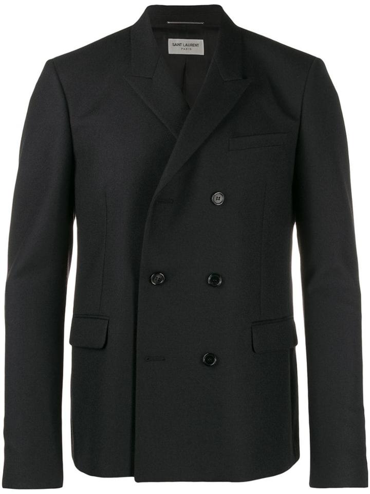 Saint Laurent Double-breasted Jacket - Black