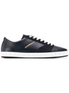 Emporio Armani Lace-up Low Sneakers - Blue