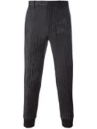 Neil Barrett Striped Camo Print Trousers