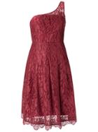 Martha Medeiros Lace Asymmetric Dress - Red