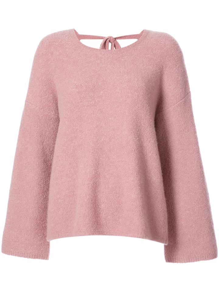 Co Tie Back Jumper - Pink & Purple