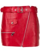 Manokhi Dita Belted Mini Skirt - Red