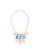 Ek Thongprasert Stone Embellished Necklace, Women's, Pink/purple