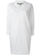 Kenzo Boxy Sweatshirt Dress - White