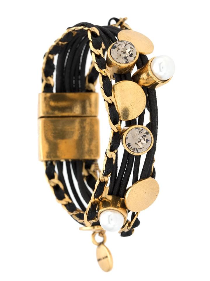 Camila Klein Elasticated Magnet Bracelet - Metallic