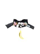 Prada Banana Charm Embellished Bracelet - Black