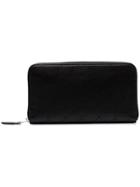 Stella Mccartney Black Logo Print Zip Wallet