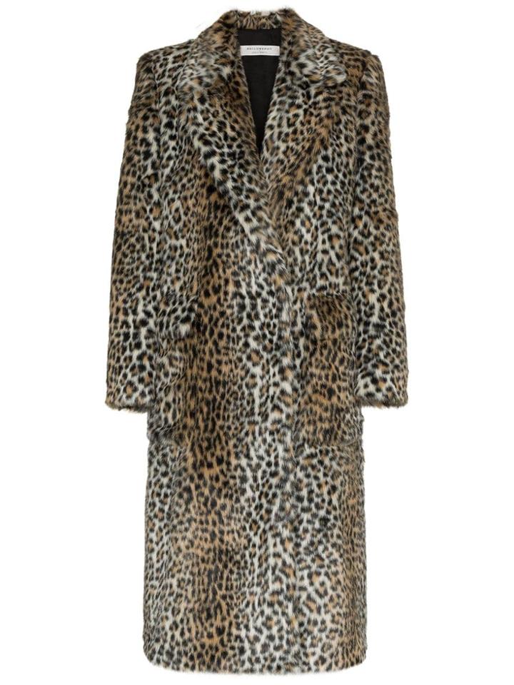 Philosophy Di Lorenzo Serafini Leopard Print Cotton-blend Coat -