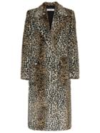 Philosophy Di Lorenzo Serafini Leopard Print Cotton-blend Coat -