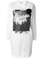 Mcq Alexander Mcqueen Daisy Collage Print Sweatshirt Dress