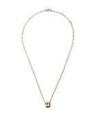 Pomellato 18kt Rose & White Gold Iconica Double Ring Pendant Necklace