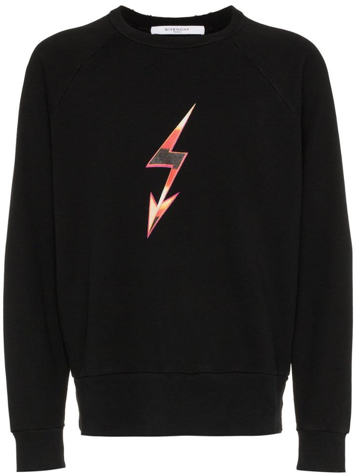 Givenchy World Tour Print Cotton Sweatshirt - Black