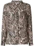 Lily And Lionel Zebra Print Shirt - Nude & Neutrals