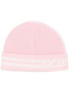 Gcds Logo Beanie Hat - Pink