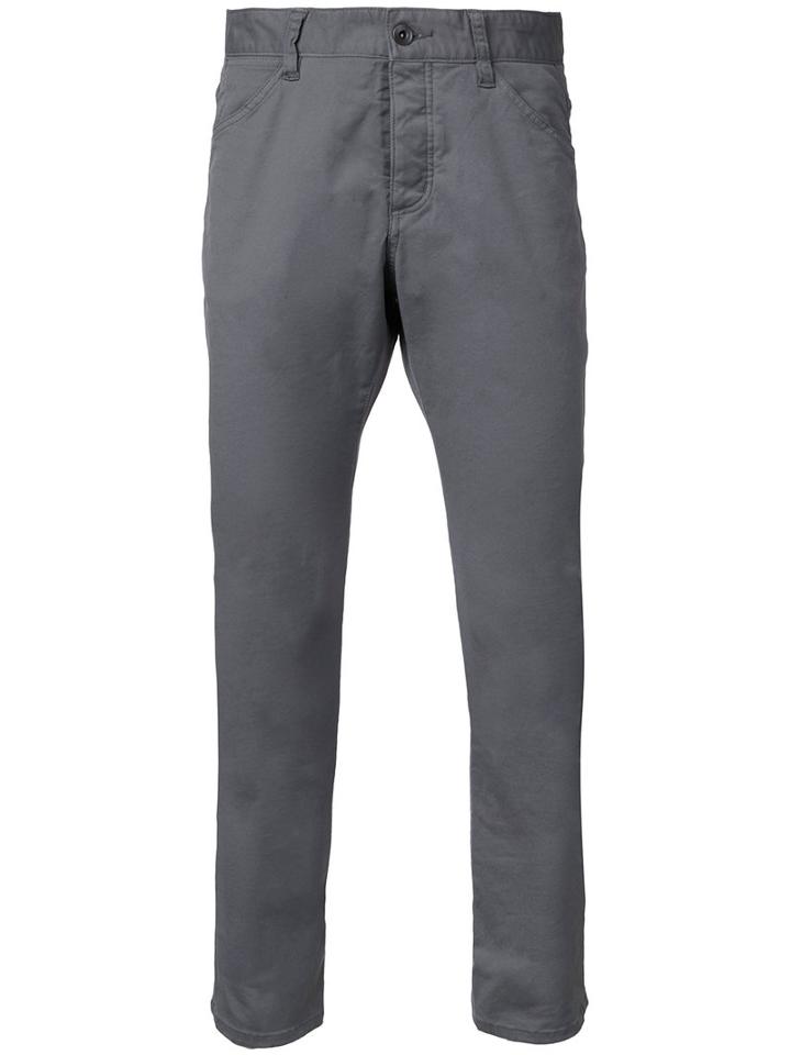 Kazuyuki Kumagai - Straight-leg Trousers - Men - Cotton/nylon/polyurethane - 1, Grey, Cotton/nylon/polyurethane