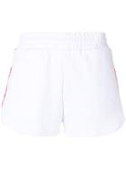 Msgm Side Stripe Track Shorts - White