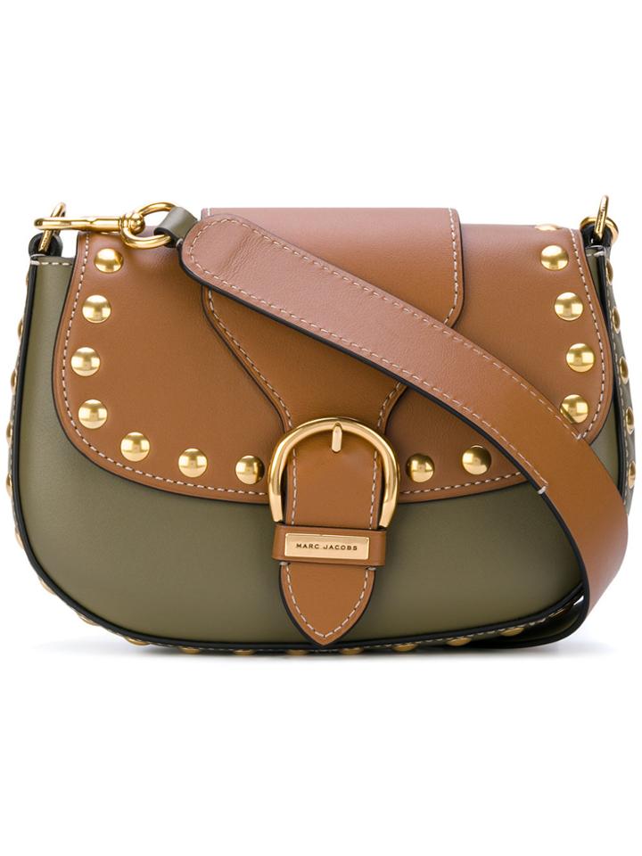 Marc Jacobs Embellished Navigator Saddle - Brown
