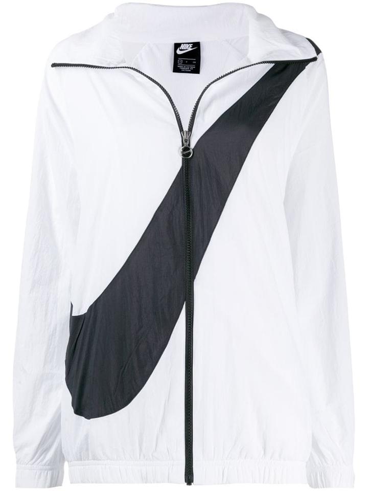 Nike Swoosh Logo Track Jacket - White