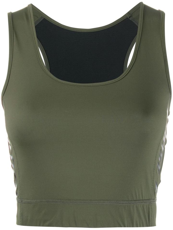 Golden Goose Logo Print Compression Top - Green