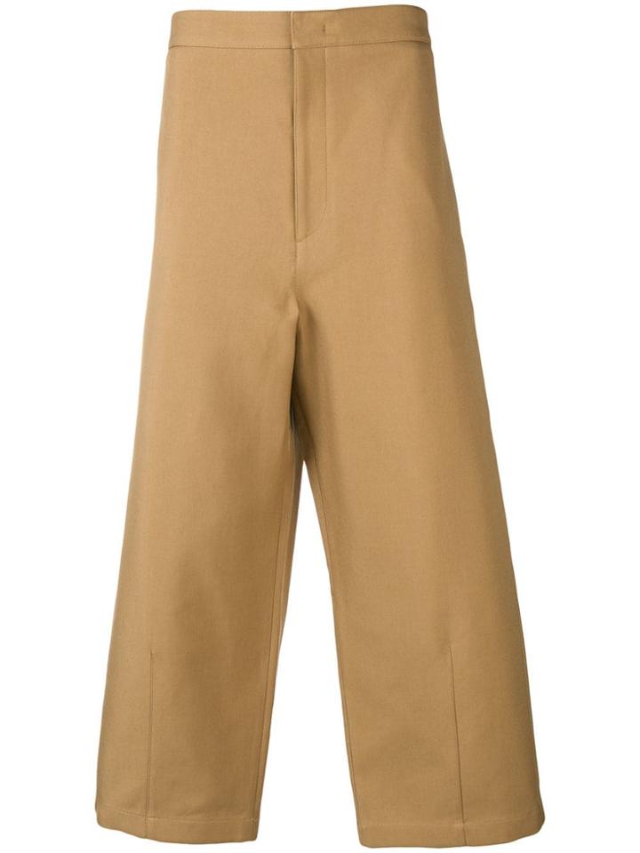 Jil Sander Wide-leg Structured Trousers - Neutrals