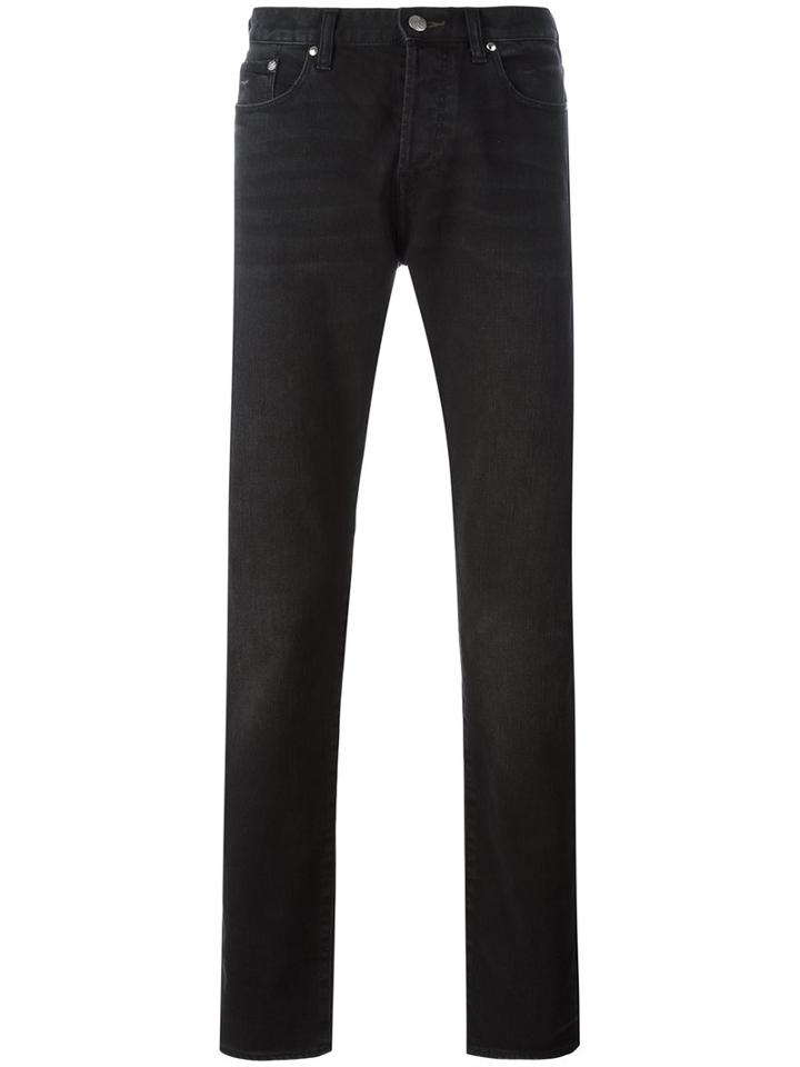 Ps By Paul Smith Straight-leg Jeans, Men's, Size: 33/34, Black, Cotton/polyurethane