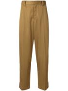 Coohem Side Stripe Trousers - Brown