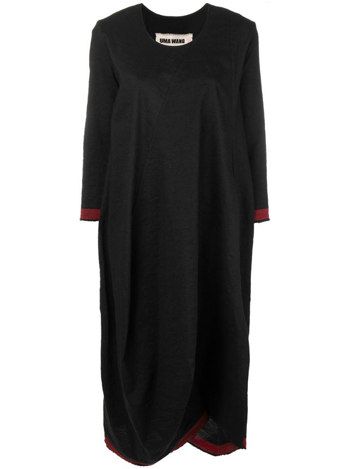 Uma Wang Oversized Long Dress - Black