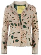 Projet Alabama Leaf Patterned Jacket, Women's, Size: Medium, Green, Cotton