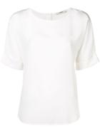 Odeeh Curved Hem T-shirt - White