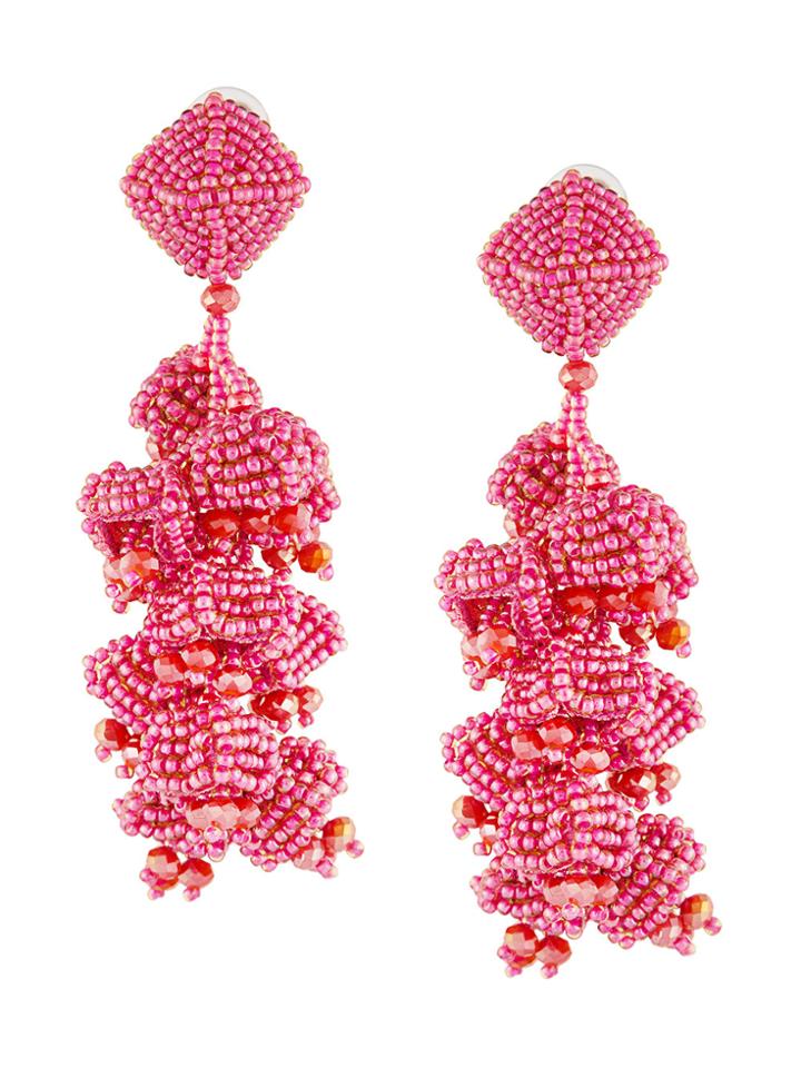Sachin & Babi Grapes Earrings - Pink & Purple