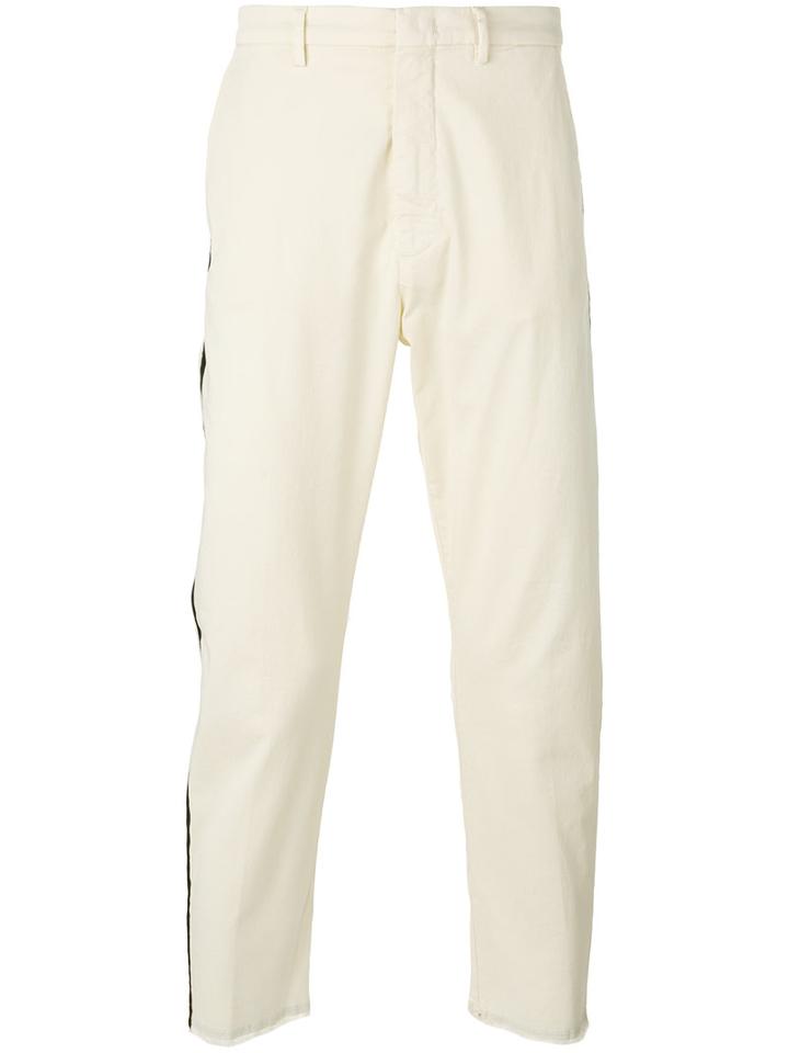 Pence - Baldo Cropped Trousers - Men - Cotton/spandex/elastane - 44, Nude/neutrals, Cotton/spandex/elastane