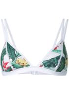 Duskii 'oasis' Fixed Tri Bikini Top - Multicolour