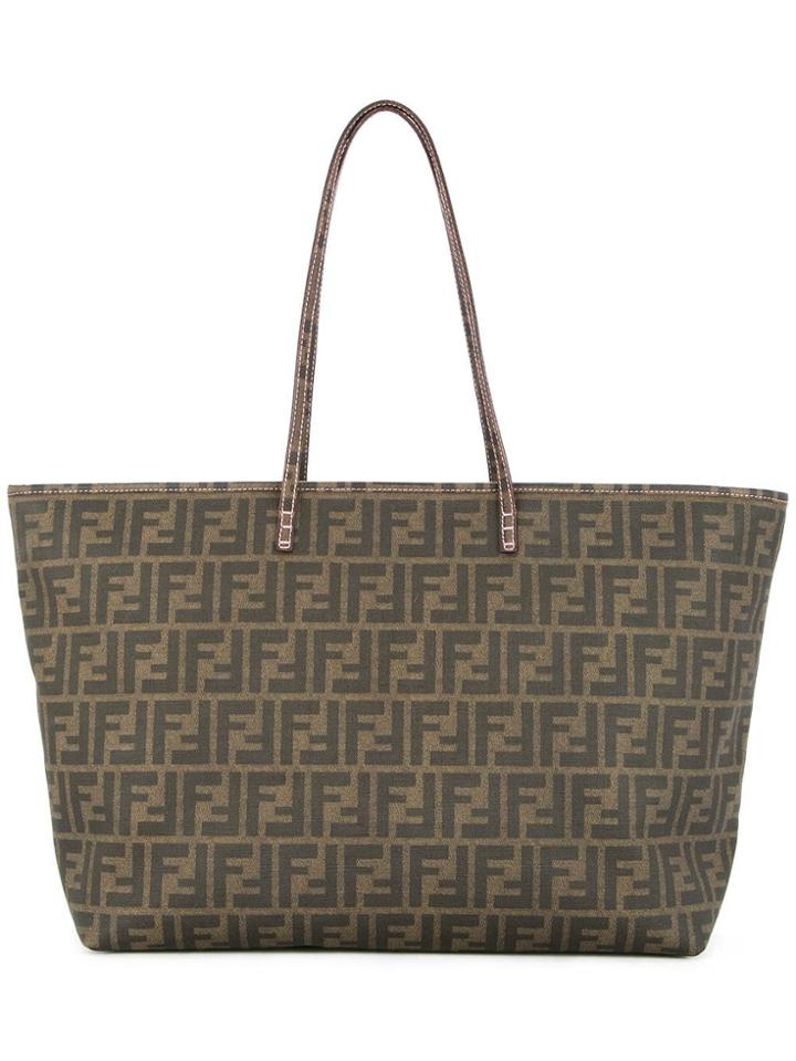 Fendi Pre-owned Zucca Pattern Tote Bag - Brown