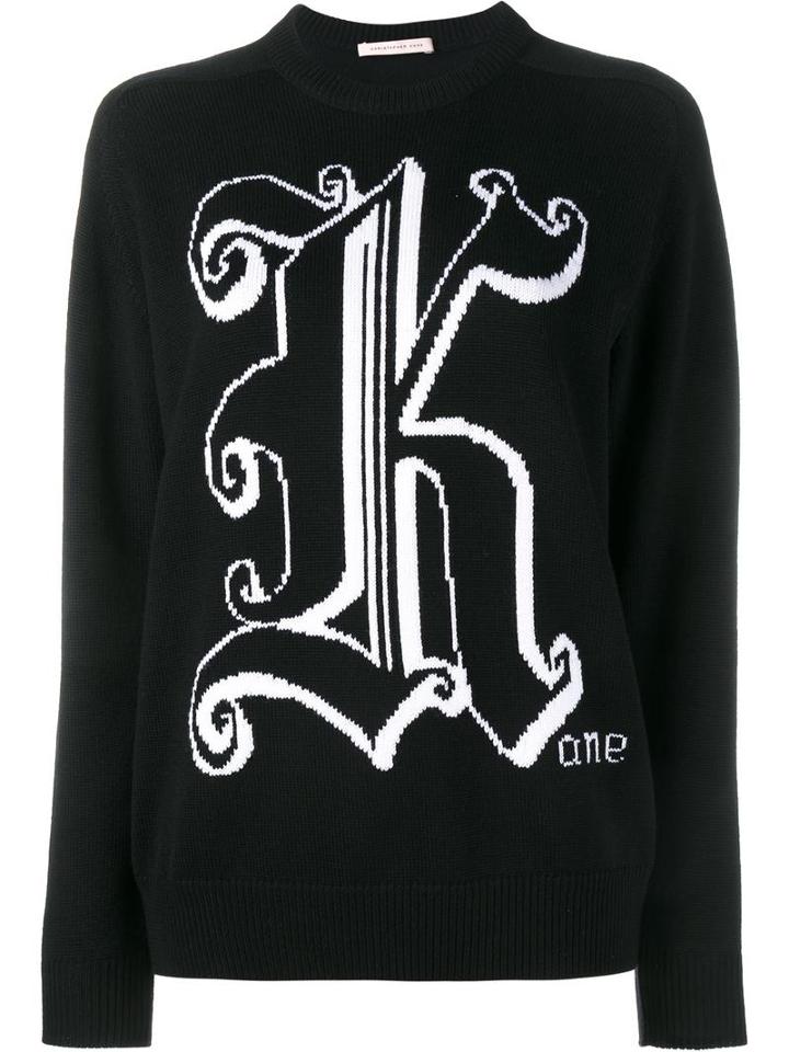 Christopher Kane Logo Intarsia Jumper, Women's, Size: Large, Virgin Wool