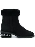 Nicholas Kirkwood Casati Pearl Slip On Boots - Black