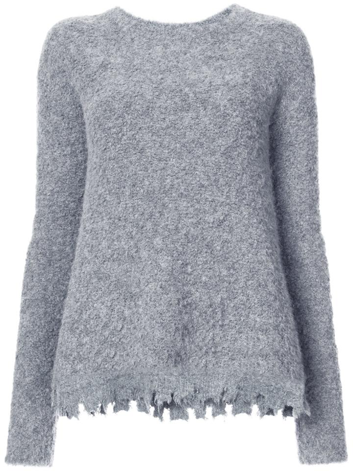 Atm Anthony Thomas Melillo Alpaca Crew Neck Sweater - Grey