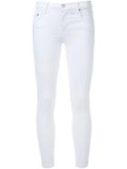 Nobody Denim Geo Ankle Skinny Jeans, Women's, Size: 29, White, Cotton/polyester/spandex/elastane