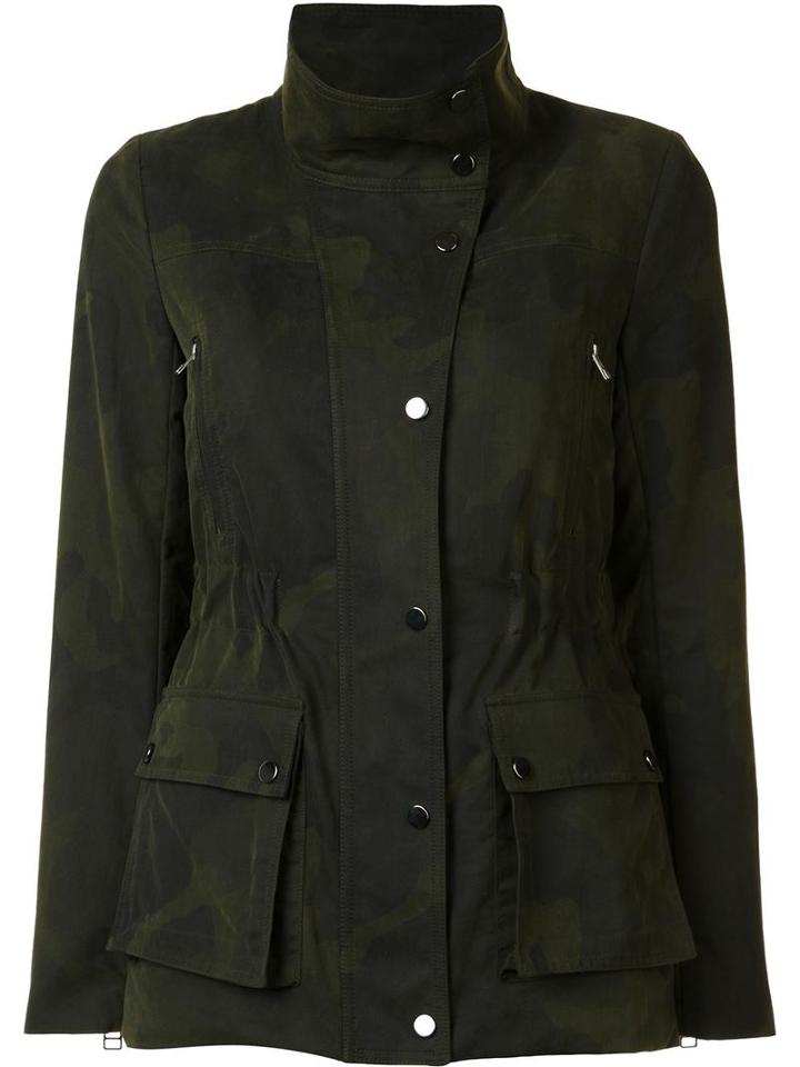 Veronica Beard Military Jacket, Women's, Size: 10, Green, Cotton/nylon