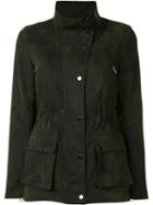 Veronica Beard Military Jacket, Women's, Size: 10, Green, Cotton/nylon
