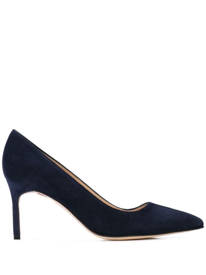 Manolo Blahnik Bb7 Pointed Toe Pumps - Black